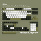 Olive — Cherry Non-translucent PBT Keycap Set