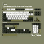Olive — Cherry Non-translucent PBT Keycap Set