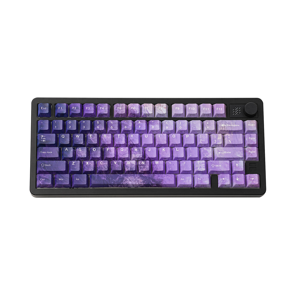 紫暮 keycap set lifestyle photo