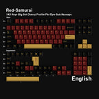 Red Samurai — Cherry Non-translucent PBT Keycap Set