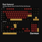 Red Samurai — Cherry Non-translucent PBT Keycap Set