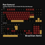 Red Samurai — Cherry Non-translucent PBT Keycap Set