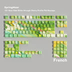SpringMoor — Cherry Side-lit PBT Keycap Set — French layout