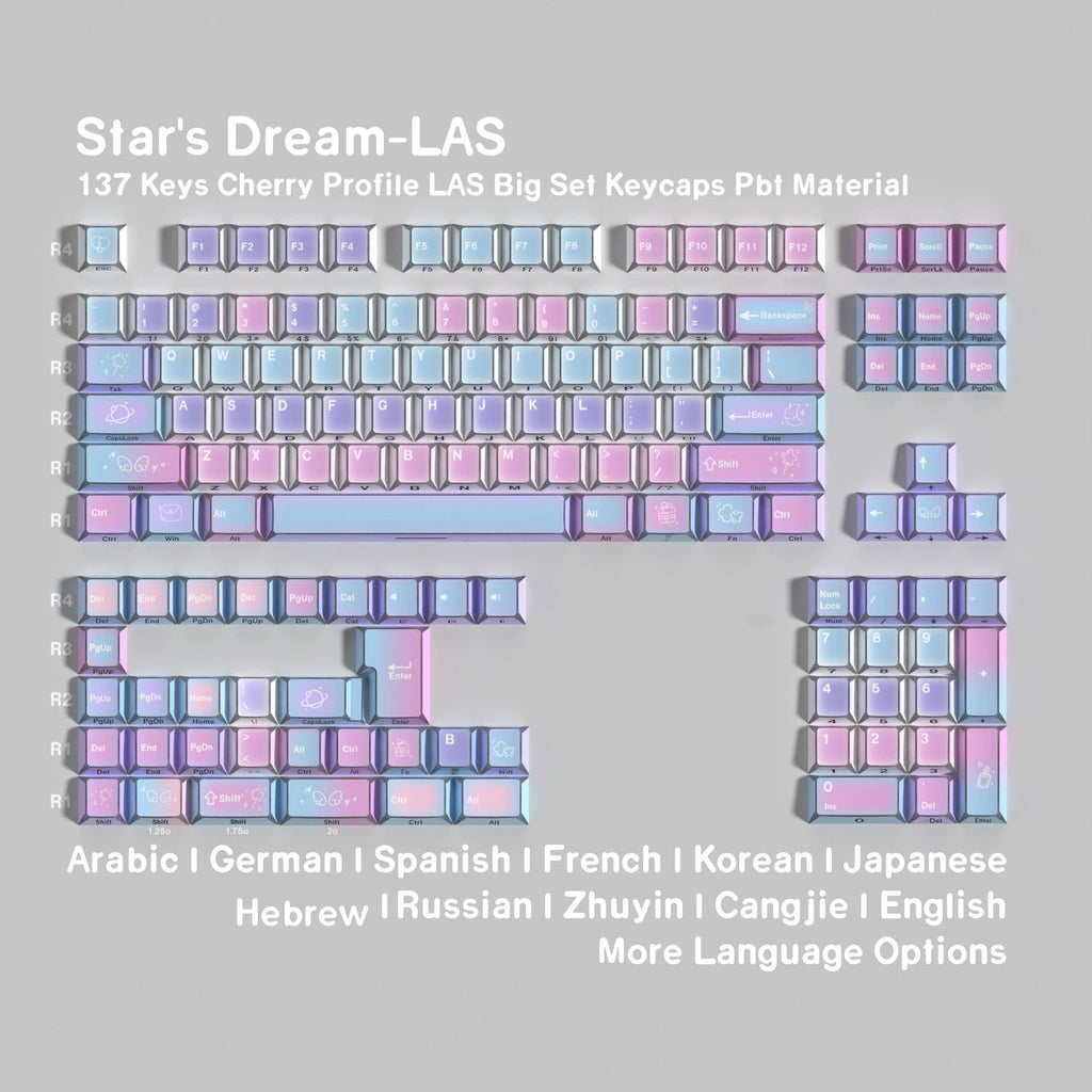 Star Dream LAS — Set de keycaps PBT Cherry LAS