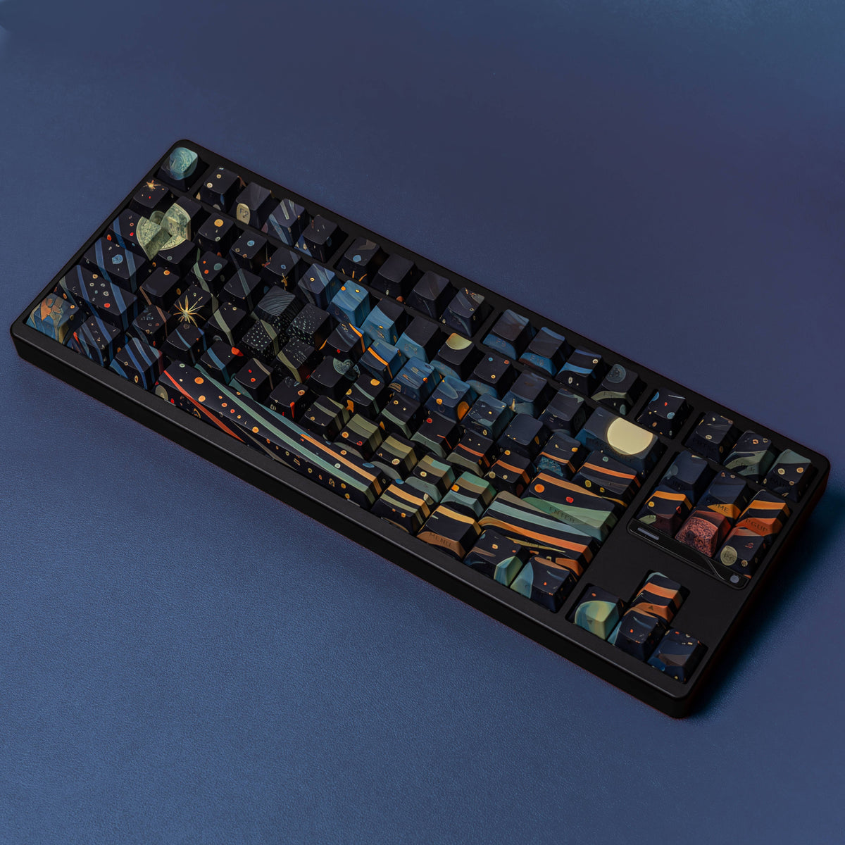 星空 keycap set lifestyle photo