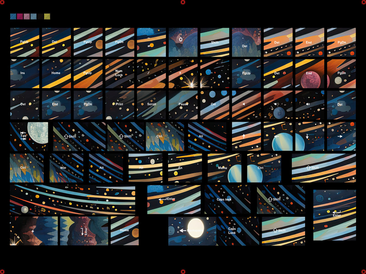 Starry Sky V2 LAS — Набор кейкапов PBT Cherry LAS