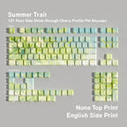 Summer Trail — Cherry Side-lit PBT Keycap Set — Blank layout