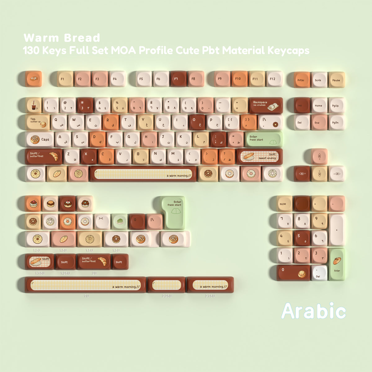 Warm Breakfast MOA — MOA PBT Keycap Set