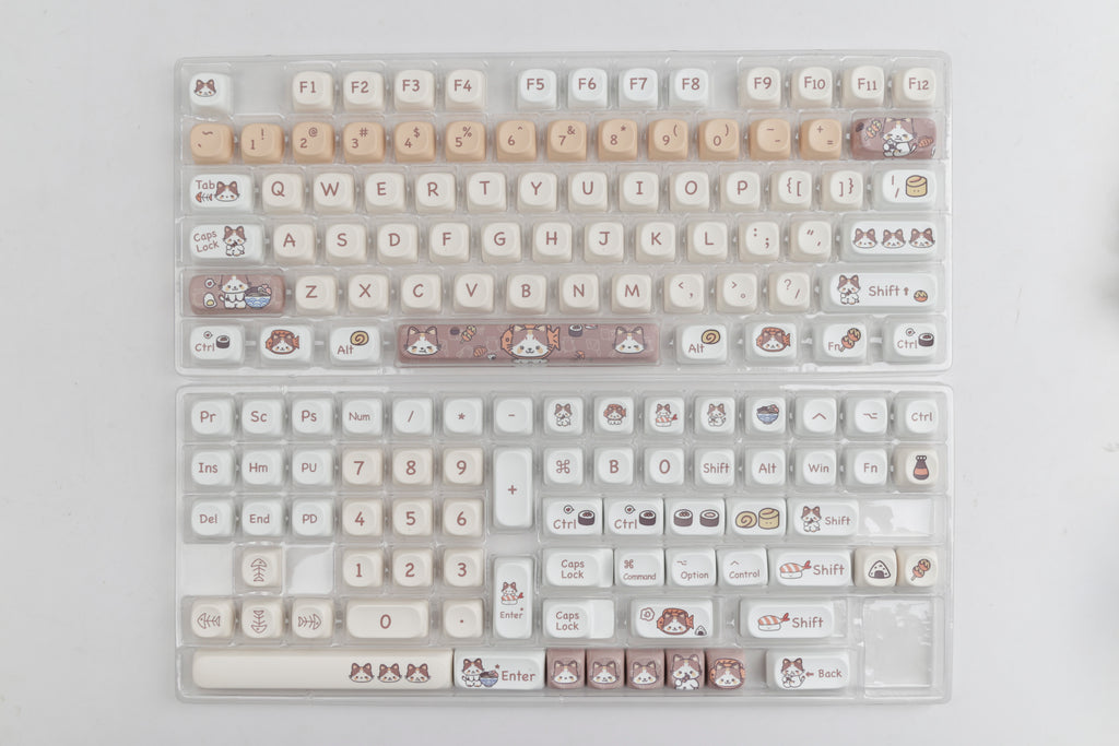 冬日喵喵 keycap set lifestyle photo