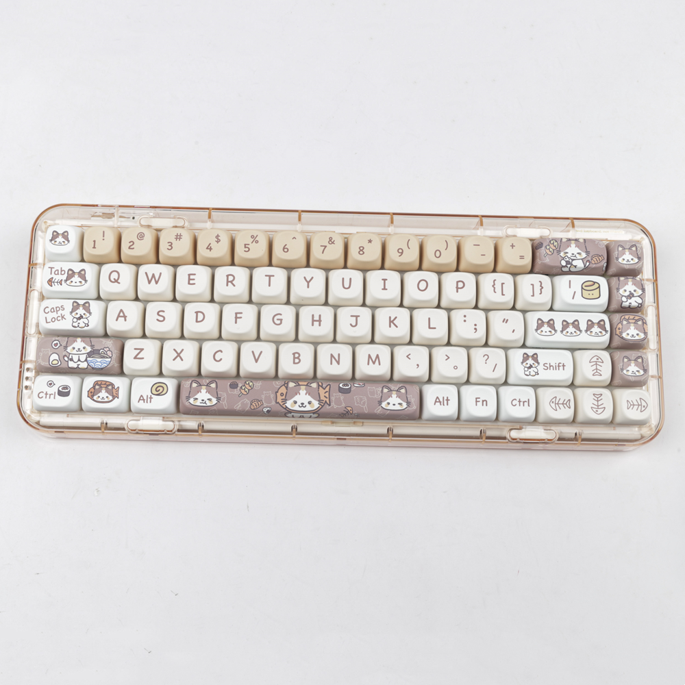 冬日喵喵 keycap set lifestyle photo